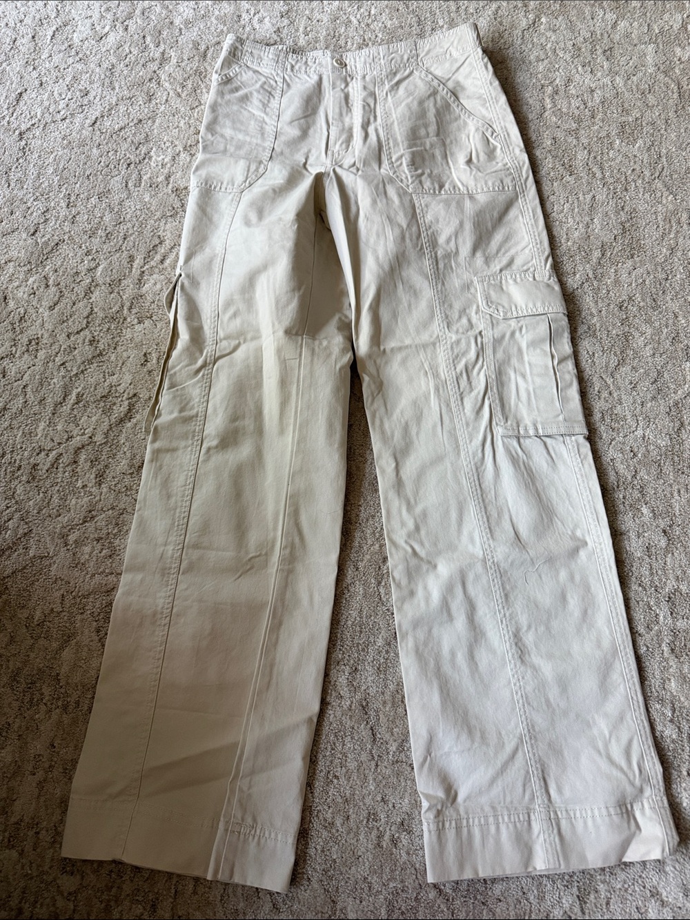 Abercrombie Light Beige Cargo Pants
